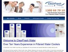 Tablet Screenshot of clearfresh.com.au
